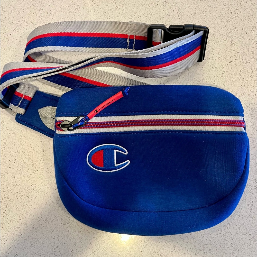 Champion Blue Crossbody Waist Bag Fanny Pack NWOT